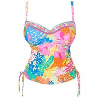 Frida Bandeau Tankini Top Tropical Print