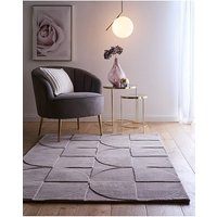 Penny Carved Circles Woollen Rug 200X290