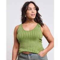 Metallic Rib Knit Vest Top 32 34