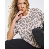 Print Knitted T Shirt 32 34