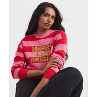 Merry Bright Christmas Jumper 16 18