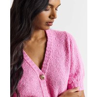 Puff Sleeve Gold Button Cardigan 20 22