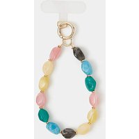 Bead Wrist Phone Strap Pastel Coloured ONE