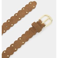 Slim Stud Suede Belt