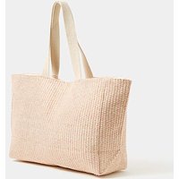 Woven Metallic Beach Bag ONE