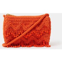 Beaded Macrame Crossbody Bag ONE