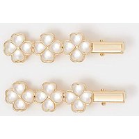 2 Pack Clover Hair Clips ONE