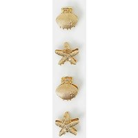 4 Pack Mini Shell Claw Clips ONE