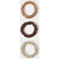 3 Pack Pearl Hair Scrunchies Pastel Coloured ONE