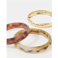 3 Pack Mix Resin Bangles Darks L