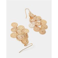 Filigree Disc Drop Earrings ONE