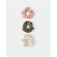 3 Pack Satin Hair Scrunchies Darks ONE