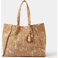 Palm Print Beach Tote Bag ONE