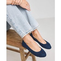 Twist Front Ballerina Shoes Ex Wide Fit