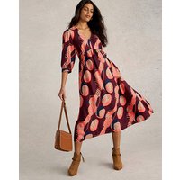 Lucy Midi Dress Plum Multi