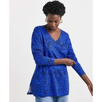 V Neck Longline Top Animal