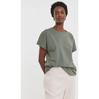 Crew Neck Split Sleeve T shirt