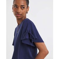 Crew Neck Tie Sleeve T Shirt