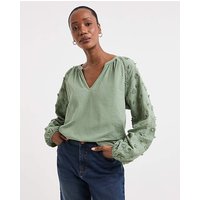 V neck 3D Floral long Sleeve Blouse JD Williams