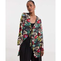 Mesh Cover Up Floral Print