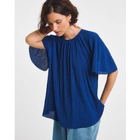 Angel Sleeve Fine Pleat Top