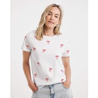 Bow Embroidered T shirt