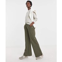 Wide Leg Jersey Trousers
