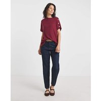 Soft Touch Boxy Roll Neck Top Deep JD Williams