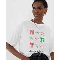 Bow Christmas T Shirt JD Williams
