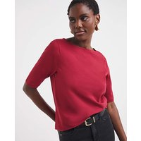 Slash Neck 3 4 Sleeve Top
