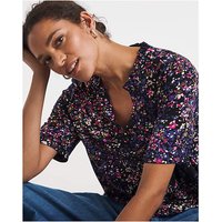 Frill Neck Top Print