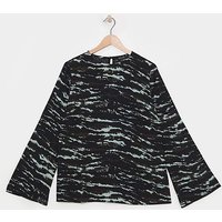 Viscose Fluted Sleeve Top JD Williams