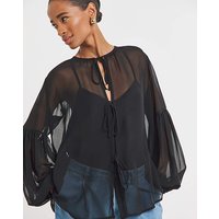 Georgette Tie Detail Blouse