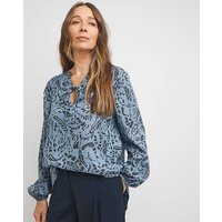 Tie Detail Blouse Abstract