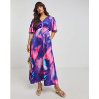 Grace Tie Dye Maxi Dress Multi Coloured