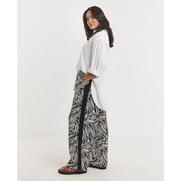 Side Stripe Wide Leg Trousers