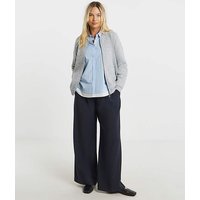 Twill Wide Leg Trousers