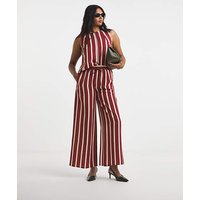 Stripe Wide Trouser Print