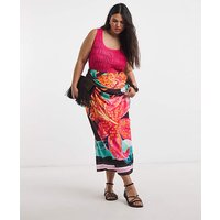 Floral Wrap Skirt Print
