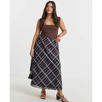 Mono Check Chiffon Skirt Mono Check