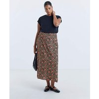 Leopard Lipstick Midi Skirt Leopard