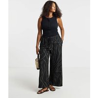 Zebra Textured Jersey Trouser Zebra
