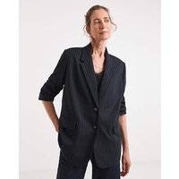 Relaxed Pinstripe Blazer