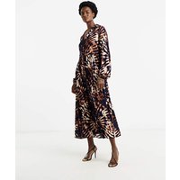 Printed Smock Shirt Dress Print