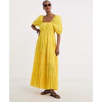 Pure Cotton Volume Maxi Smock Dress JD Williams