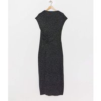 Slash Neck Glitter Dress