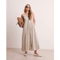 Linen Pleat Dress