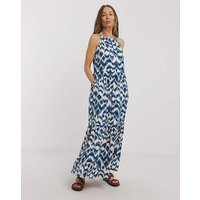 Soft Touch Jersey Halter Neck Maxi Dress Print JD Williams