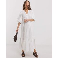 Pure Cotton Textured Bubble Sleeve Dress JD Williams