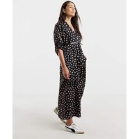 Collarless 3 4 Sleeve Smock Dress Floral